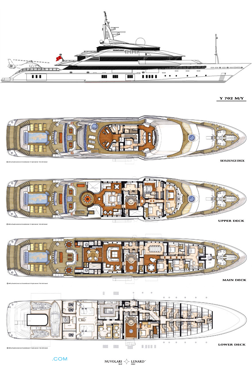 luxury yacht yacht floor plans